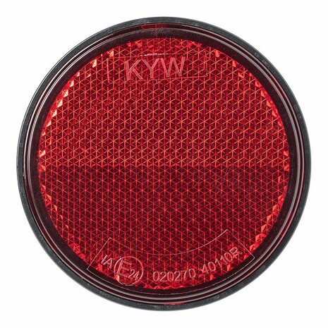 Reflecteur rouge 60mm avec boulon de 5mm