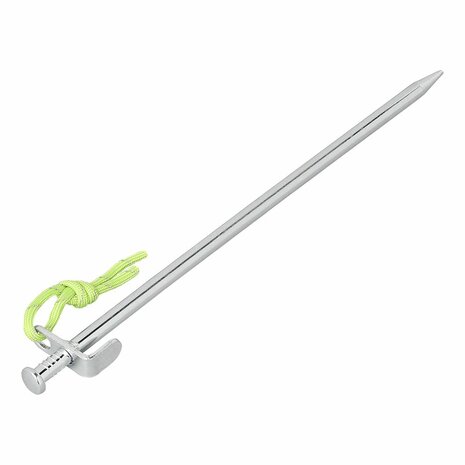 Goupille de roche 30 cm en acier galvanise avec crochet en L Heavy Duty