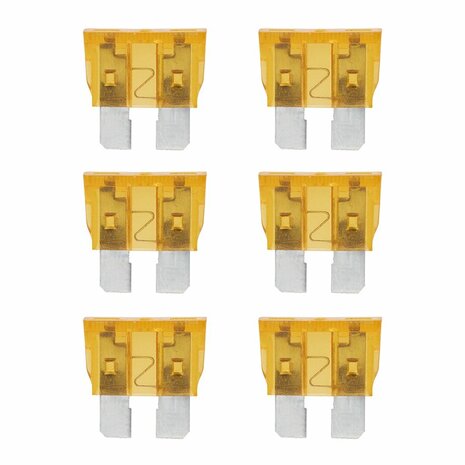Fusibles standard 5A marron clair 6 pcs sous blister