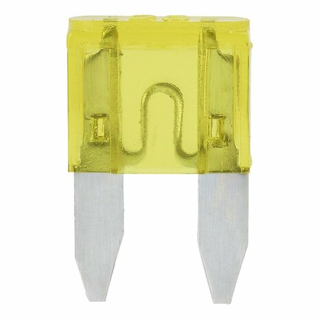 Fusibles a lame mini 20A jaune 6 pcs en blister