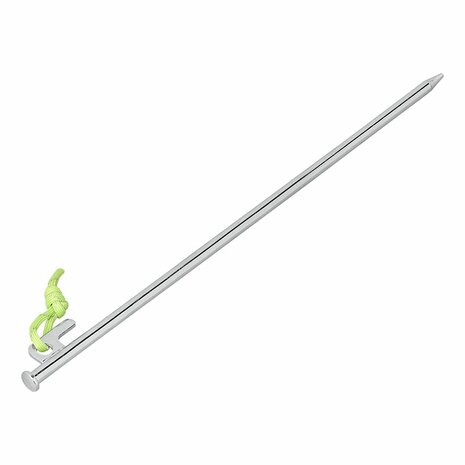Goupille de roche 40 cm en acier galvanise avec crochet en P Heavy Duty