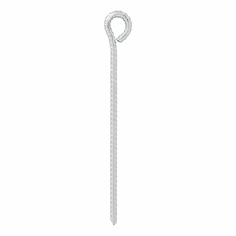 Tourillon 30 cm acier galvanise avec oeil