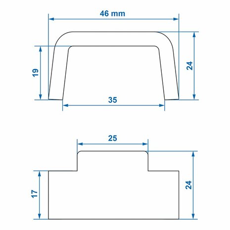 Contre-piece pour attache de tension Tico en blister
