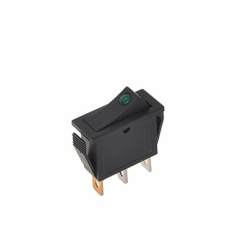 Interrupteur a bascule LED vert 12V 24V max. 10A sous blister
