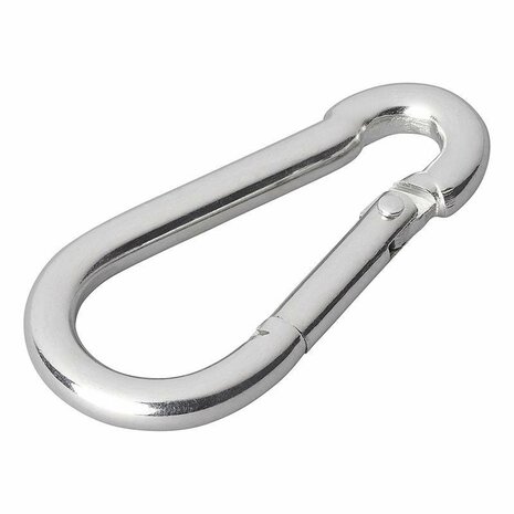Mousqueton metal 6x60mm 2 pieces en blister