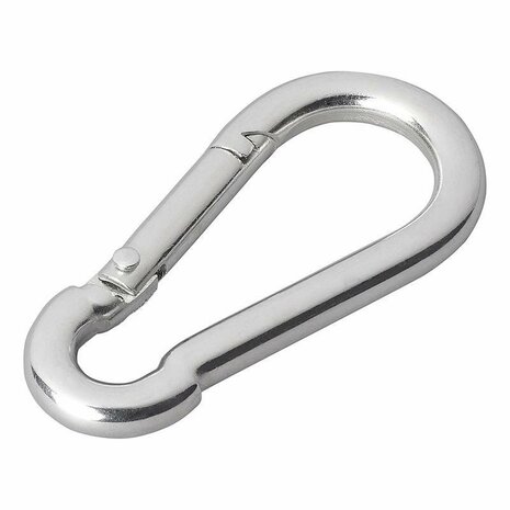 Mousqueton metal 6x60mm 2 pieces en blister