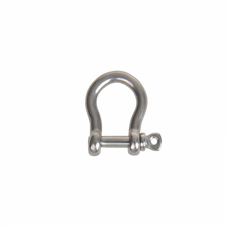 Fermoir a harpe court 5mm, A4 acier inoxydable AISI 316, 1.000 daN