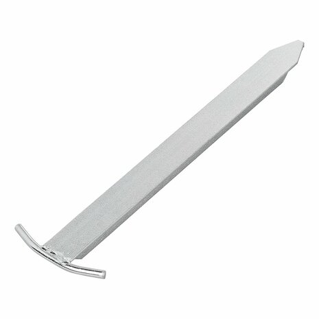 Piquet de tente 30 cm acier galvanise profil en T