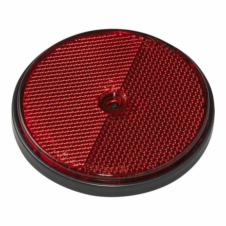 Reflecteur rouge 80mm fixation par vis 2 pcs sous blister