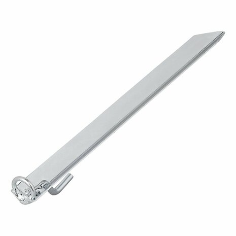 Stormband herring 38 cm acier galvanise avec crochet et illet