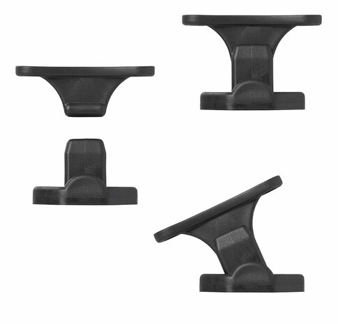 Loquet de porte a charniere noir 2 pieces