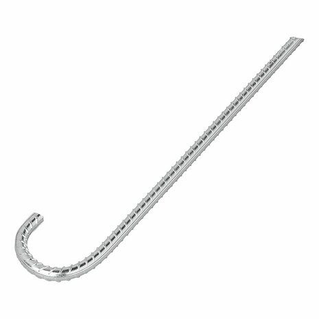 Piquet tempete 42 cm acier galvanise