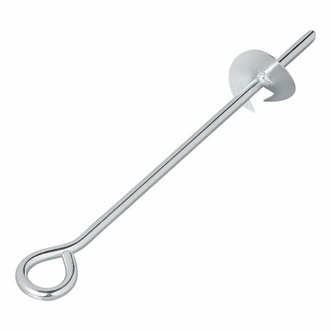 Piquet d'echafaudage 39 cm acier galvanise avec illet