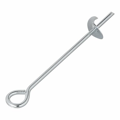 Piquet d'echafaudage 39 cm acier galvanise avec illet