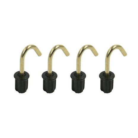 Capuchon de tente 19mm avec crochet rond 4 pieces sous blister