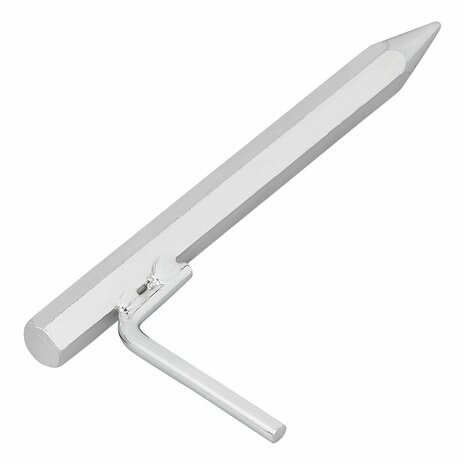 Goupille de terre 20 cm acier galvanise avec crochet L