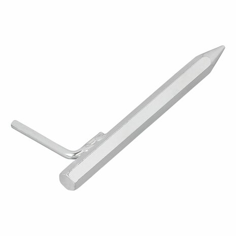 Goupille de terre 20 cm acier galvanise avec crochet L