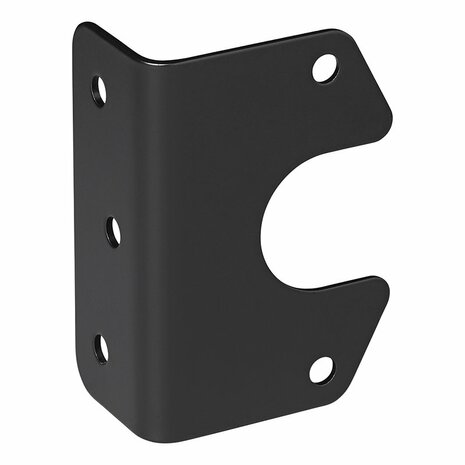 Porte-prise metallique coude 9,4 x 6, 3 cm