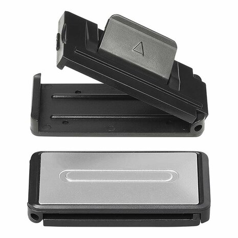 Ajusteur de ceinture de securite - set de 2 pieces gris argente