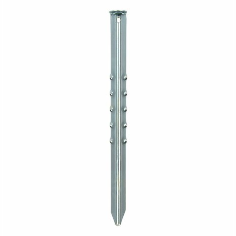 Piquet de tente 40cm metal nervure