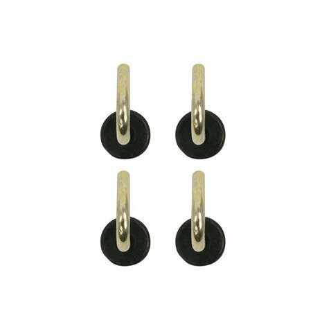 Capuchon de tente 22 mm avec crochet rond 4 pieces sous blister