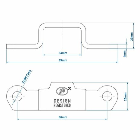 Contre-piece pour verrou de tension SPP Z-09A