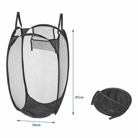 Sac a linge pliable 34x34x57cm