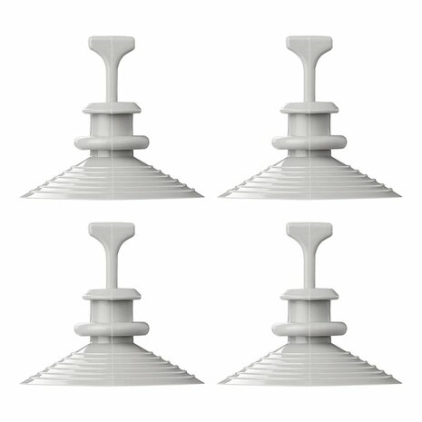 Support a ventouse pour kit d'isolation de fenetre - Lot de 4
