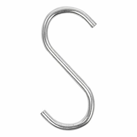 Crochet en S diametre 4 mm 6 cm 6 pieces sous blister