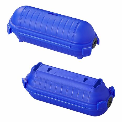 Coffret de securite pour prises Schuko bleu
