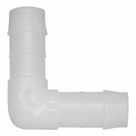 Raccord de tuyau coude 12 mm, 2 pieces sous blister