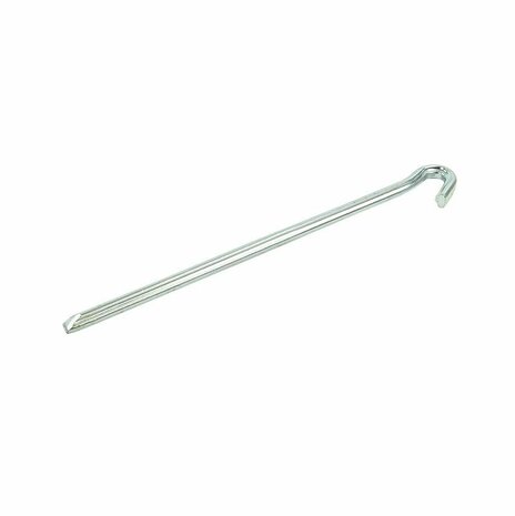 Piquet de roche triangulaire en metal 23 cm, 6 pieces sous sachet plastique