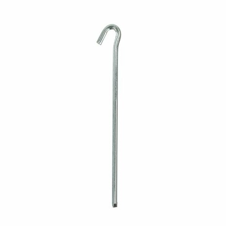 Piquet de roche triangulaire en metal 23 cm, 6 pieces sous sachet plastique