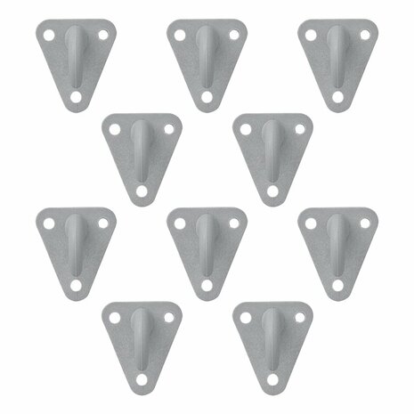 Crochet de corde en plastique 45x39mm 10 pieces sous blister