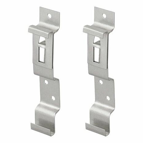 Collier de serrage pour plaque d'immatriculation, 2 pieces sous blister