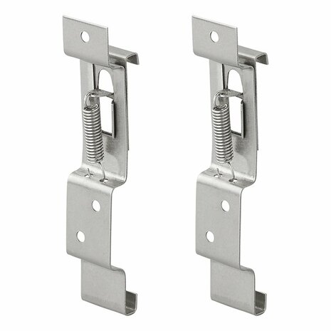 Collier de serrage pour plaque d'immatriculation, 2 pieces sous blister