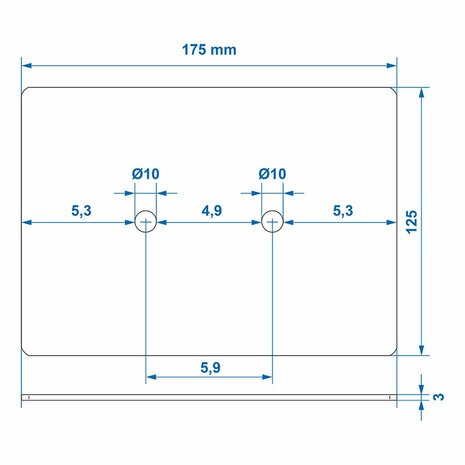 Plaque de montage pour 342138 et 342134 sur carte