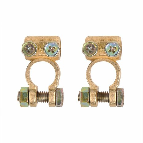 Jeu de pinces pour bornes de batterie (+) et (-) 35-50 mm