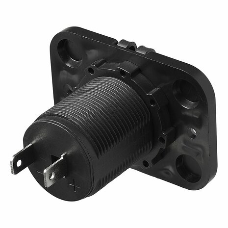Prise allume-cigare encastree 12V/24V avec capuchon d'etancheite