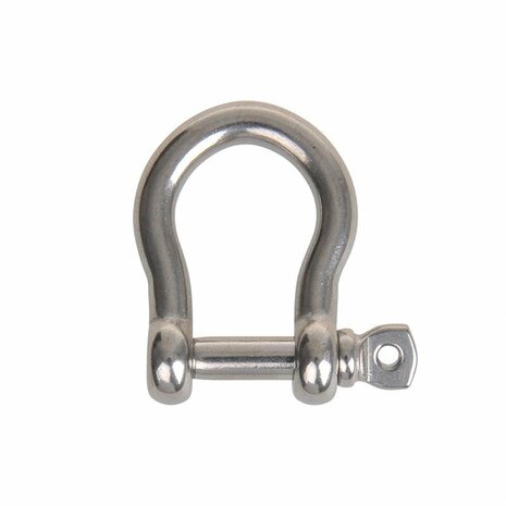Fermoir harpe court 8 mm, acier inoxydable A4 AISI 316, 3 500 daN