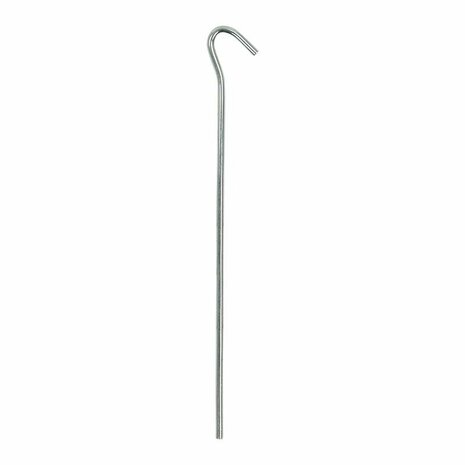 Piquet de tente 22 cm en metal avec illet ouvert, 10 pieces en sachet plastique