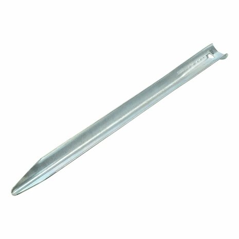 Piquet de tente demi-rond en metal 30 cm, 10 pieces sous sachet plastique