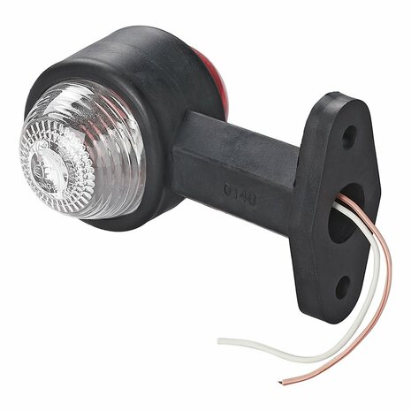 Largeur rouge clair/blanc 120 mm droit sous blister