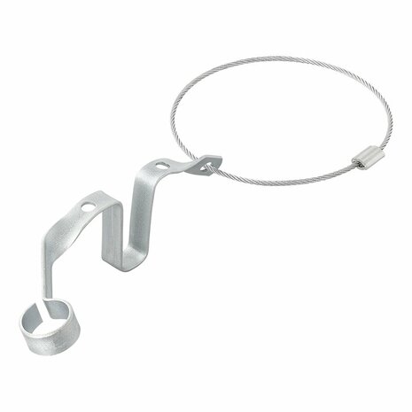 Raccord auxiliaire avec support et porte-fiche en sachet plastique