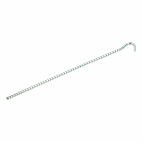 Piquet de tente 25 cm en metal avec illet ouvert, 10 pieces en sachet plastique