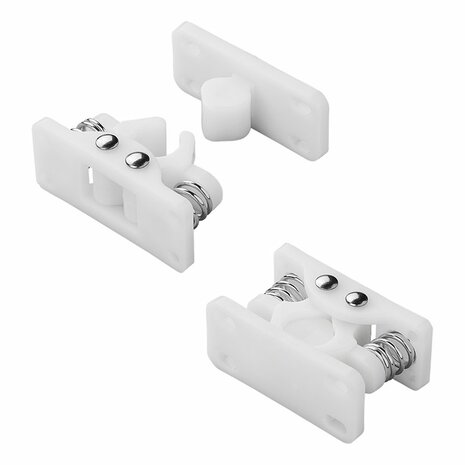 Arret de porte avec ressorts metalliques pour caravane/camping-car