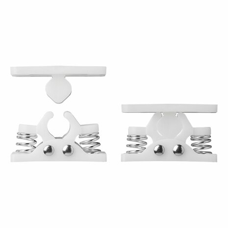 Arret de porte avec ressorts metalliques pour caravane/camping-car