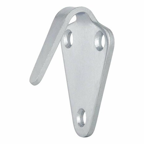 Crochet metallique pour corde 40x45mm courbe 10 pieces sous blister