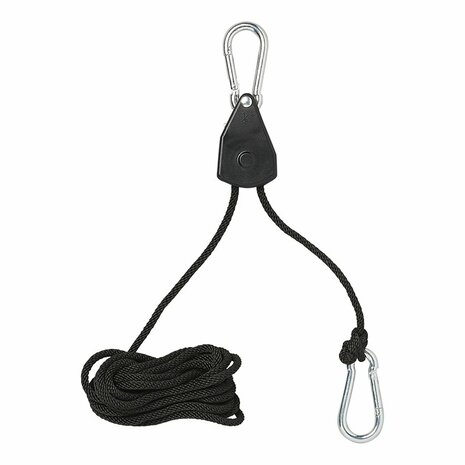 Palan a cliquet et cable - lot de 2 pieces 68 kg
