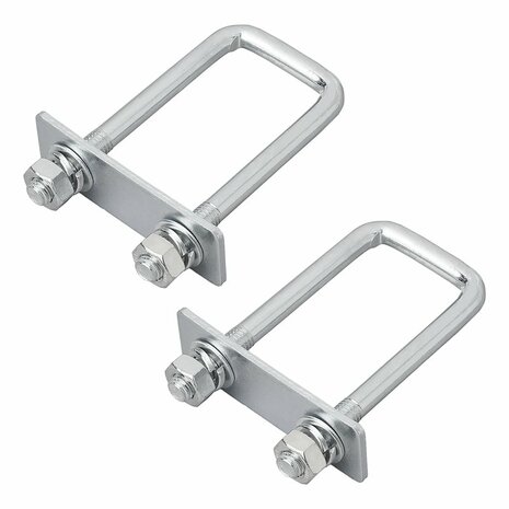 Support en U angulaire 40 mm - lot de 2 pieces sous blister